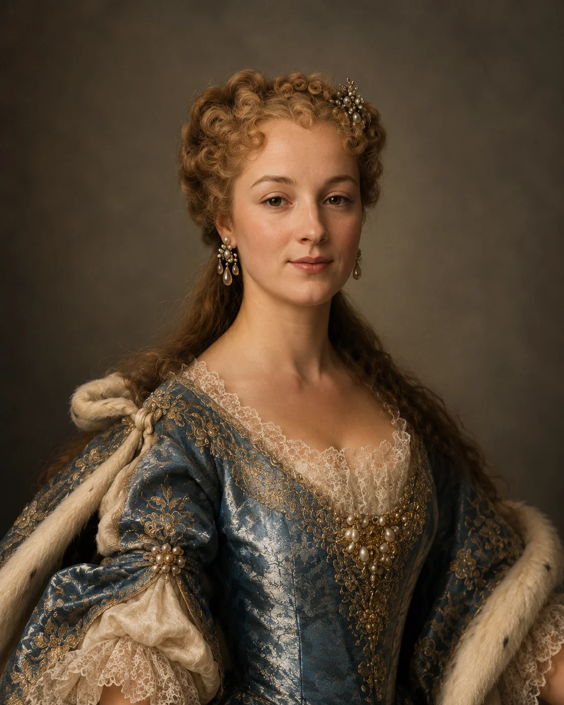 Reconstitution photographique de Marie Leszczynska