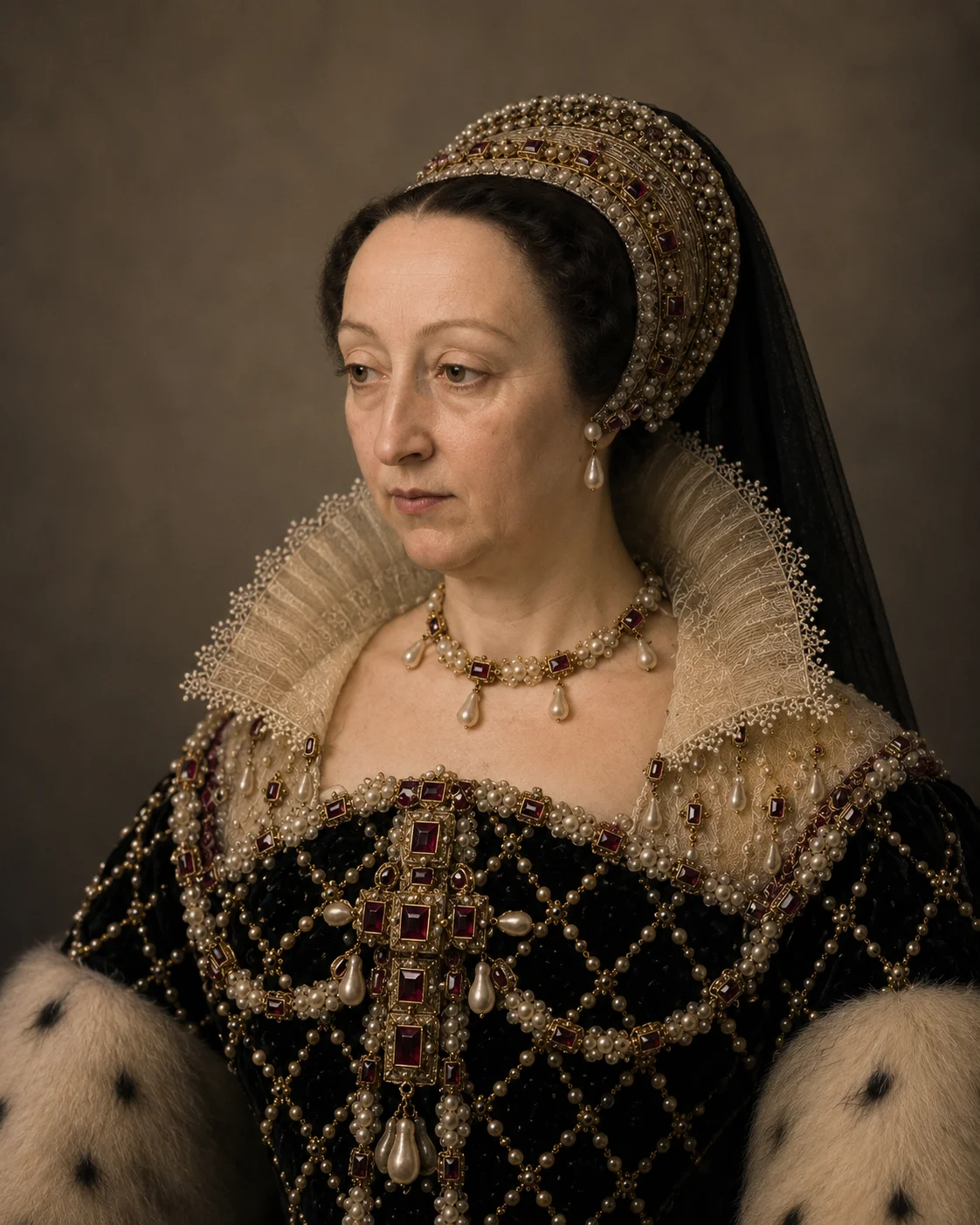 Reconstitution photographique de Catherine de Médicis